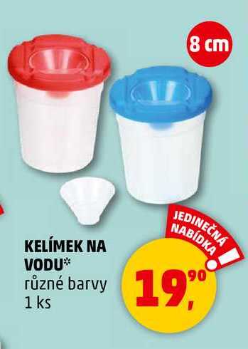 KELÍMEK NA VODU různé barvy, 1 ks 