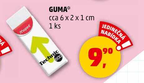 Maped GUMA cca 6 x 2 x 1 cm, 1 ks  