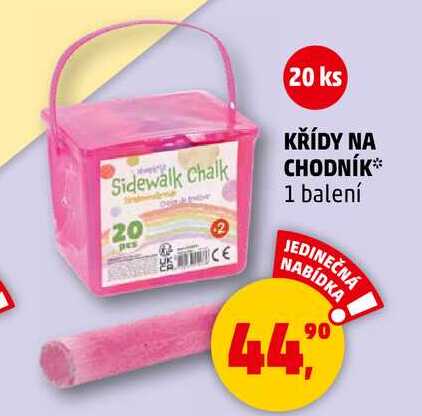 KŘÍDY NA CHODNÍK, 1 balení  