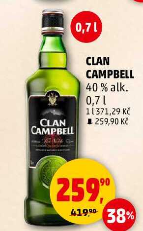 CLAN CAMPBELL 40% alk., 0,7 l