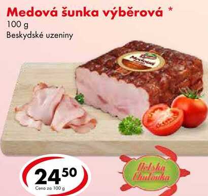 Medová šunka výběrová, 100 g