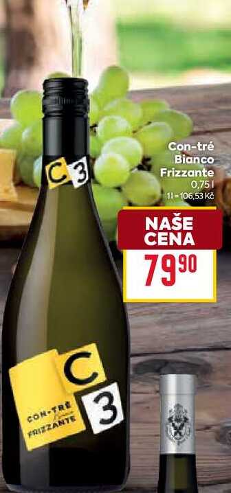 Con-tré Bianco Frizzante 0,75l