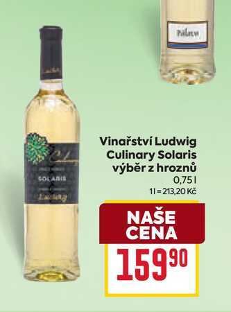 Vinařství Ludwig Culinary Solaris výběr z hroznů 0,75l