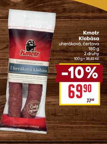 Kmotr Klobása uheráková, čertova 180 g 