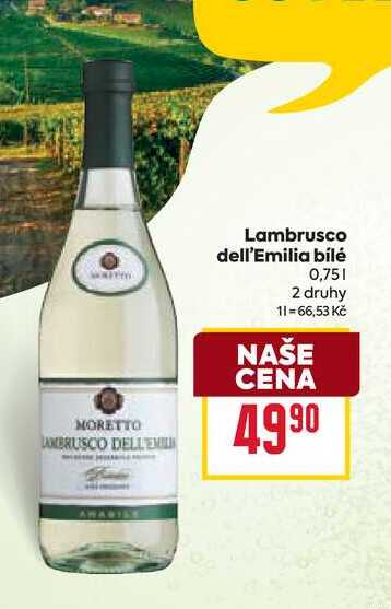 Lambrusco dell'Emilia bílé 0,75l