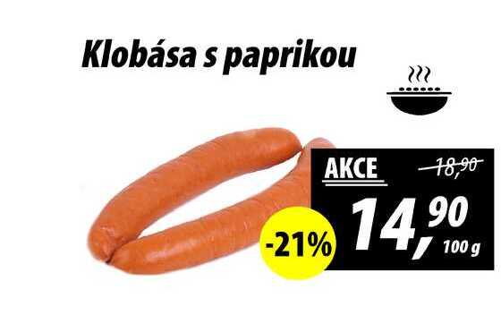 Klobása s paprikou, 100 g 