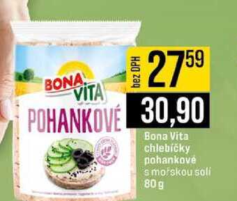 Bona Vita chlebíčky pohankové s mořskou soli 80g 