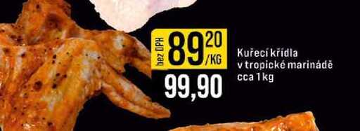 Kuřecí křídla v tropické marinádě cca 1kg 