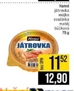 Hamé játrovka májka svačinka matēj bůčková 75g