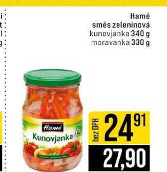 Hamé směs zeleninová kunovjanka 340 g moravanka 330 g