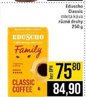 Eduscho Classic mletá káva různé druhy 250 g 
