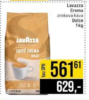 Lavazza Crema zrnková káva Dolce. 1kg