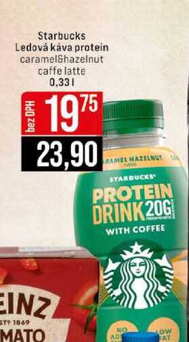 Starbucks Ledová káva protein caramel&hazelnut caffe latte 0.33l