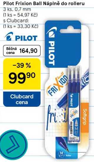 Pilot Frixion Ball Náplně do rolleru, 3 ks, 0.7 mm  