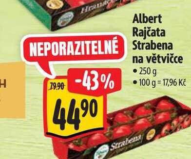   Albert Rajčata Strabena na větvičce 250 g