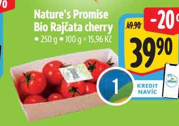 Nature's Promise Bio Rajčata cherry, 250 g 