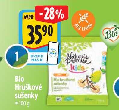  Bio Hruškové  sušenky 100 g v akci