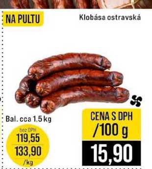 Klobása ostravská 100g