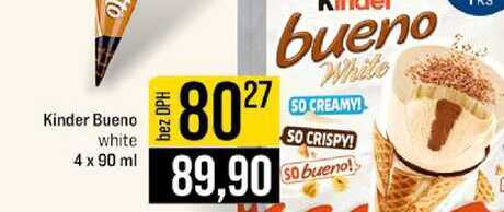Kinder Bueno white 4 x 90 ml 