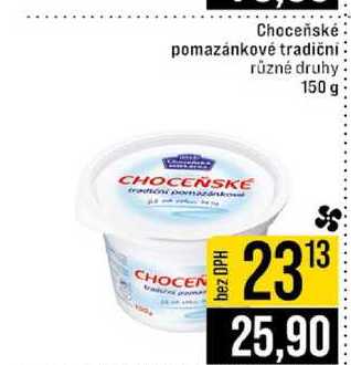 Choceňské pomazánkové tradični různé druhy 150 g 
