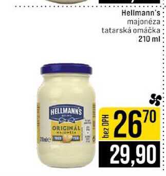 Hellmann's majonéza tatarská omáčka 210 ml 