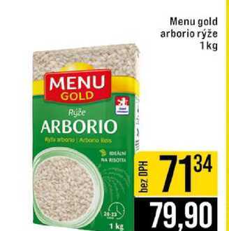 Menu gold arborio rýže 1kg 