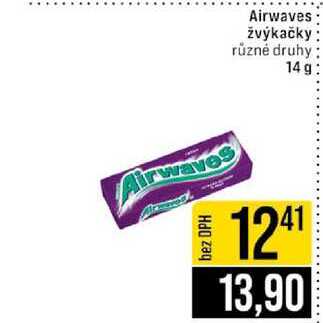 Airwaves žvýkačky různé druhy 14 g