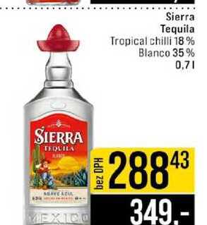 Sierra Tequila Tropical chilli 18 % Blanco 35% 0,7l