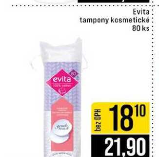 Evita tampony kosmetické 80 ks