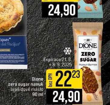 Dione zero sugar nanuk arašidové máslo 90 ml 