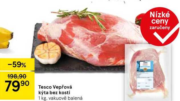 Tesco Vepřová kýta bez kosti, 1 kg  