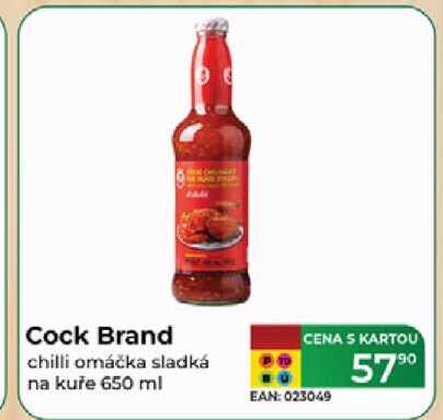 Cock Brand chilli omáčka sladká na kuře 650 ml  