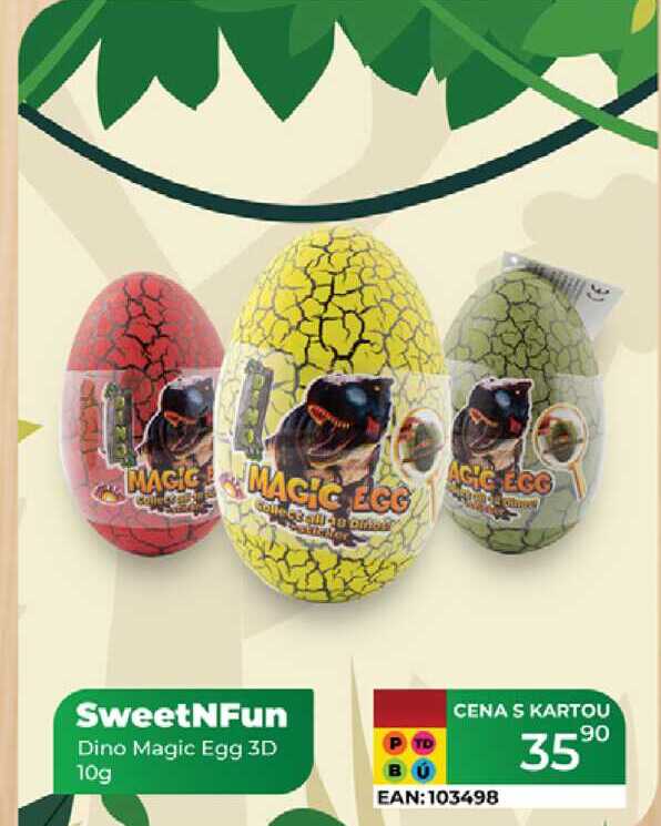 SweetNFun Dino Magic Egg 3D 10g 