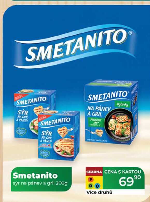 Smetanito sýr na pánev a gril 200g 