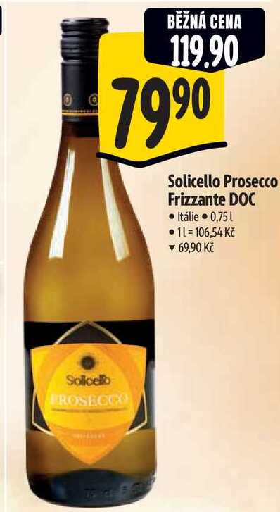 Solicello Prosecco Frizzante DOC, 0,75 l