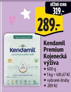 Kendamil Premium Kojenecká výživa, 600 g