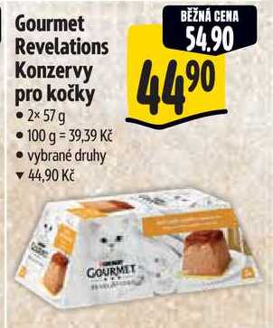 Gourmet Revelations Konzervy pro kočky, 2x 57 g