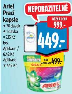 Ariel Prací kapsle, 70 dávek  