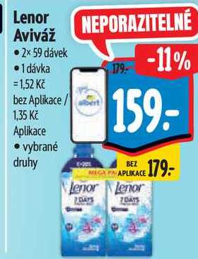 Lenor Aviváž, 2x 59 dávek  