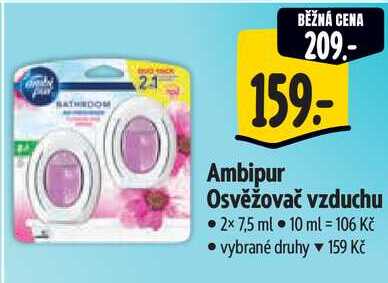 Ambipur Osvěžovač vzduchu, 2x 7,5 ml
