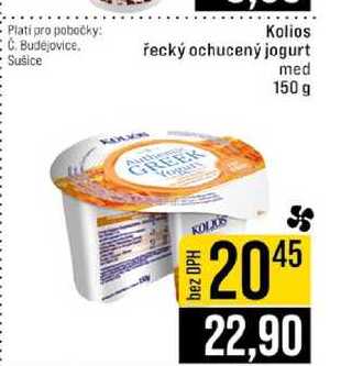 Kolios řecký ochucený jogurt med 150 g 