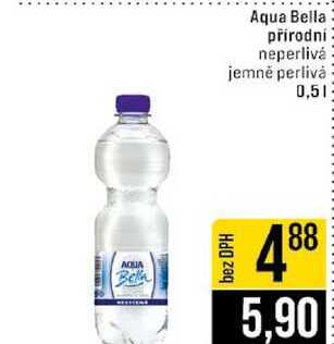 Aqua Bella přírodní neperlivá jemně perlivá 0,5l