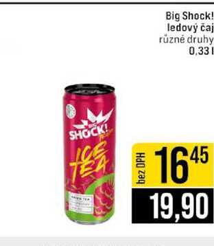 Big Shock! ledový čaj různé druhy 0,33l