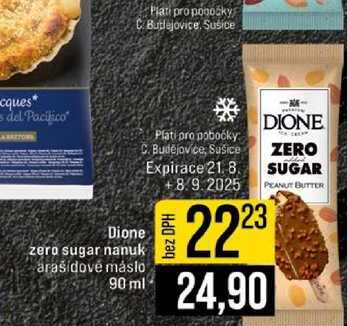 Dione zero sugar nanuk arašidové máslo 90 ml