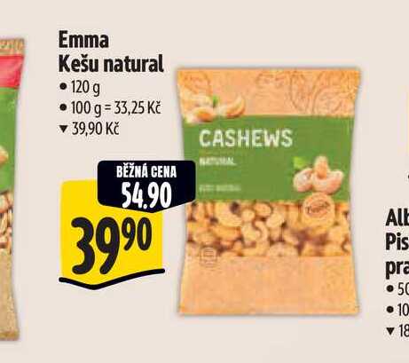 Emma Kešu natural 120 g 