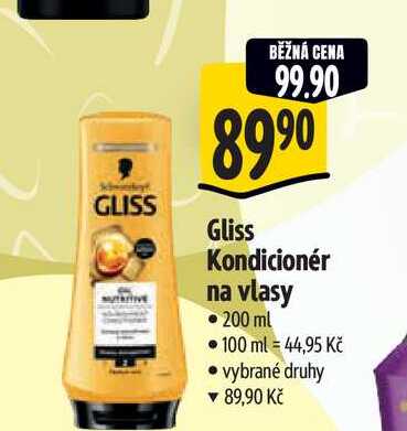   Gliss Kondicionér na vlasy  200 ml  