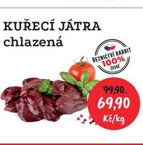 KUŘECÍ JÁTRA chlazená 1kg 