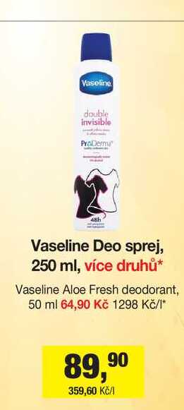 Vaseline Deo sprej, 250 ml, více druhů