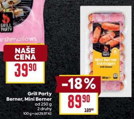 Grill Party Berner, Mini Berner od 250 g 