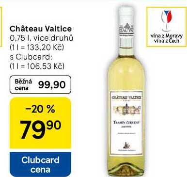 Château Valtice, 0,75 I, více druhů  